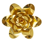16" Paper Craft Pedal Flower - Metallic Gold